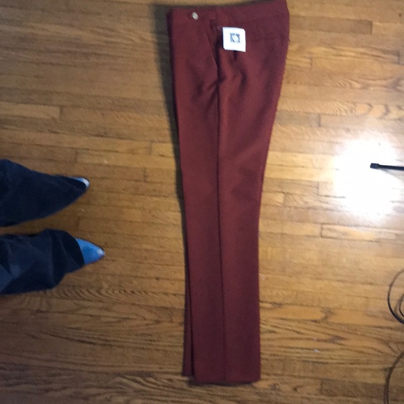 NWT Anne Klein Madder Brown Trouser Pants Sz 4 - Picture 10 of 11